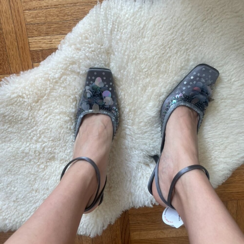 Vintage 1999 Sequin Prada Slingbacks (size EU 37 / US 7) - Picture 10 of 16